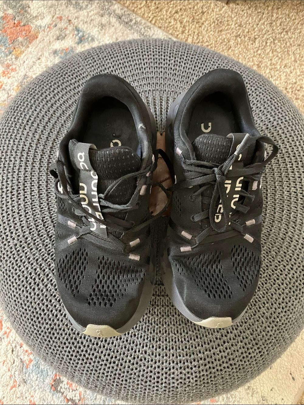 On Running Women's Black Athletic Running Shoes - Picture 3 of 7